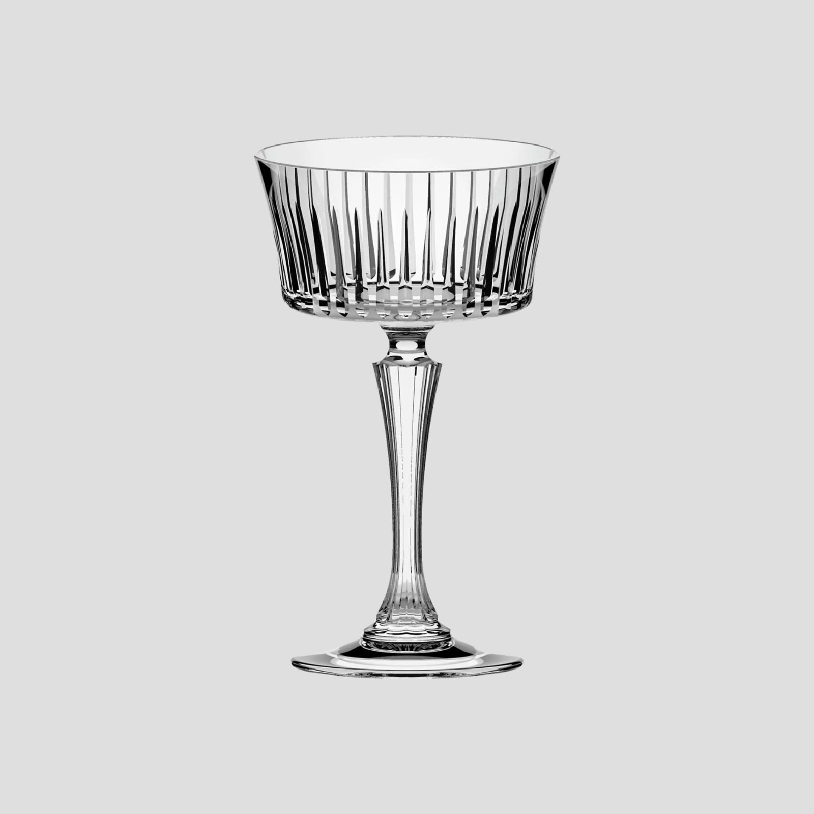 Champagnecoupe met textuur